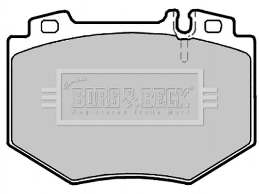 BORG & BECK Комплект тормозных колодок, дисковый тормоз BBP2137
